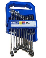 Kobalt 24pc SAE/Metric Combination Wrench Set Non-Ratcheting Steel 2884759