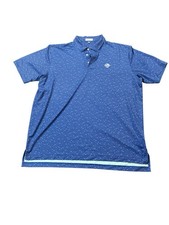 Peter Millar Shirt men's XL Polo Summer Comfort Palm Beach Drinks AOP Print