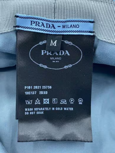 PRADA Bucket Hat/ Medium/ Polyester/ Blue/ Solid … - image 6