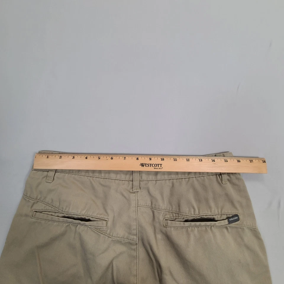 Volcom Shorts Mens 30 Beige Chino Casual Everyday Comfort Style - Image 3 of 4