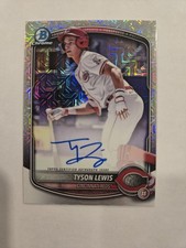 2025 Bowman Chrome TYSON LEWIS Mega Box Mojo Auto Cincinnati Reds #BMA-TLE MLB