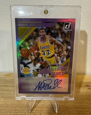 2019-20 Donruss Signature Series Magic Johnson Purple Holo Auto