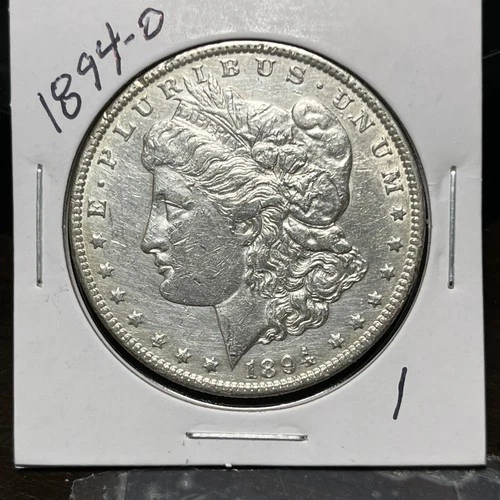1894-O MORGAN SILVER DOLLAR, XF+AU DETAILS