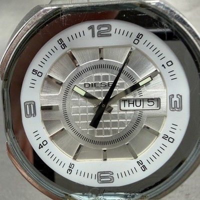 Diesel Watch Women 35mm Silver Dial Silver Tone Daydate DZ-5121