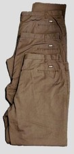 3 Pairs Of Men's Cintas Sz 46x33 Brown Work Uniform Work Pants