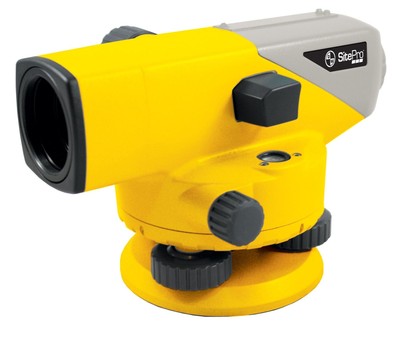 SitePro 24X Auto Level Kit w/Tripod & 13ft Grade Rod (Inches) | 25-SK24X-C