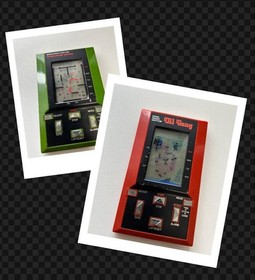 Game Watch 2 Piece Set Oil Gang Pakupakuman Vintage Retro JPN Limited Edition Ra