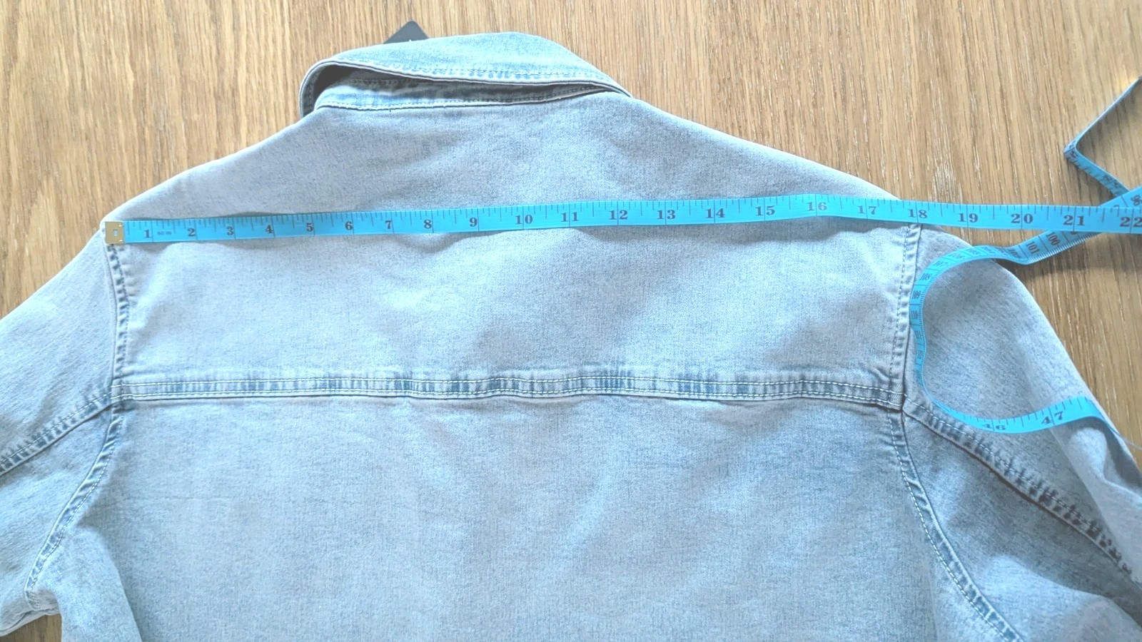 True Religion Georgia Light Denim Top Size XL NWT Long Sleeve Snap Pockets Women thumbnail 19