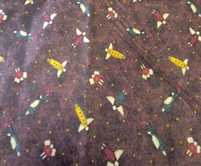 Debbie Mumm Mumms the Word Fabric 49x44" Whimsical Flying Figures Quilting