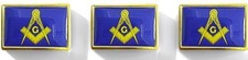 3 x FREEMASONRY / MASONIC LAPEL BADGES