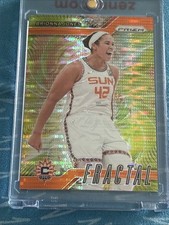 Brionna Jones 2024 Panini Prizm WNBA Fractal Orange Pulsar Prizm /75 #9 Sun