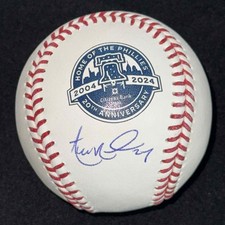 Aaron Nola Signed 2024 Citizens Bank Park 20th Anniversary Baseball JSA COA