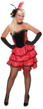 Can Can Girl Gr. 34-42 Damen Kleid Kostüm Saloon Girl Adult Fasching Karneval
