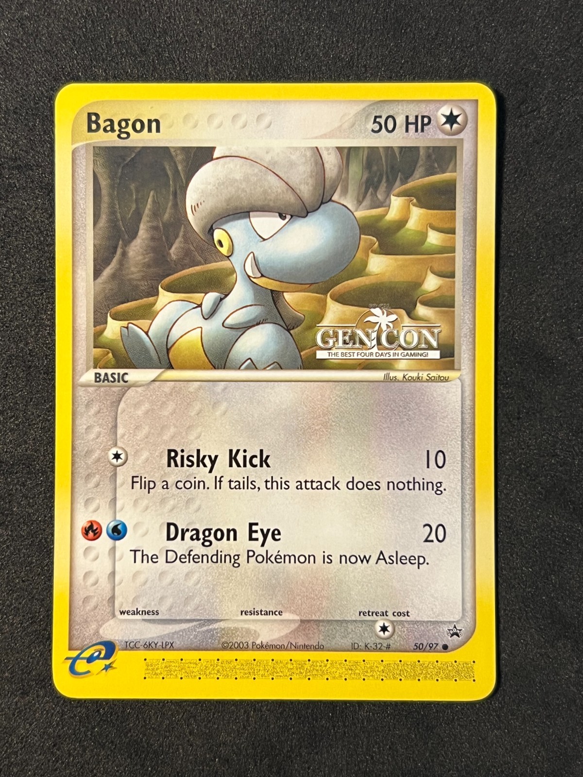 Pokémon EX "Dragon Series"-Bagon 50/97-GEN CON Black Star Promo Super Rare- NM