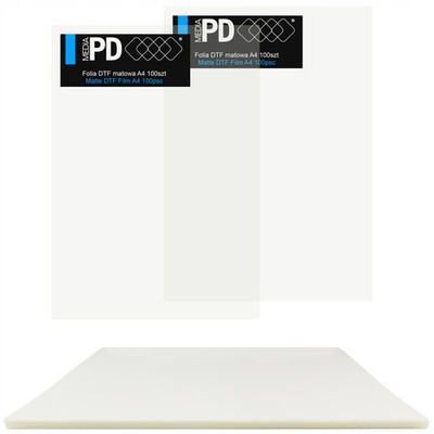 Folie DTF A4 100 Blatt Klar Glatt Hot Peel Transferdruck Textildruck DTF
