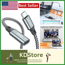 Ultra-Speed USB-C Extension Cable – 10Gbps, 100W Fast Charging & 4K Output