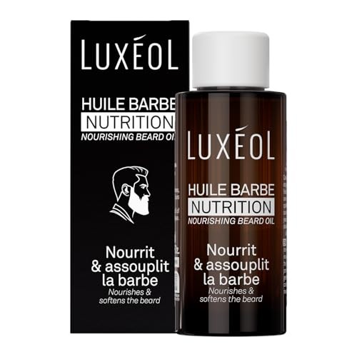 Huile Barbe Homme Luxéol Nutrition de 30ml pour nourrir et assouplir les poils au quotidien