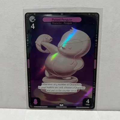 Pudgy Penguins Vibes TCG Birb & Pengu Poised Penguin HOLO FOIL 2870 143/195