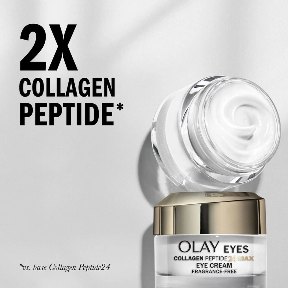 Olay Eyes Collagen Peptide 24 MAX Eye Cream, Fragrance-Free, 0.5 oz - Image 2 of 4