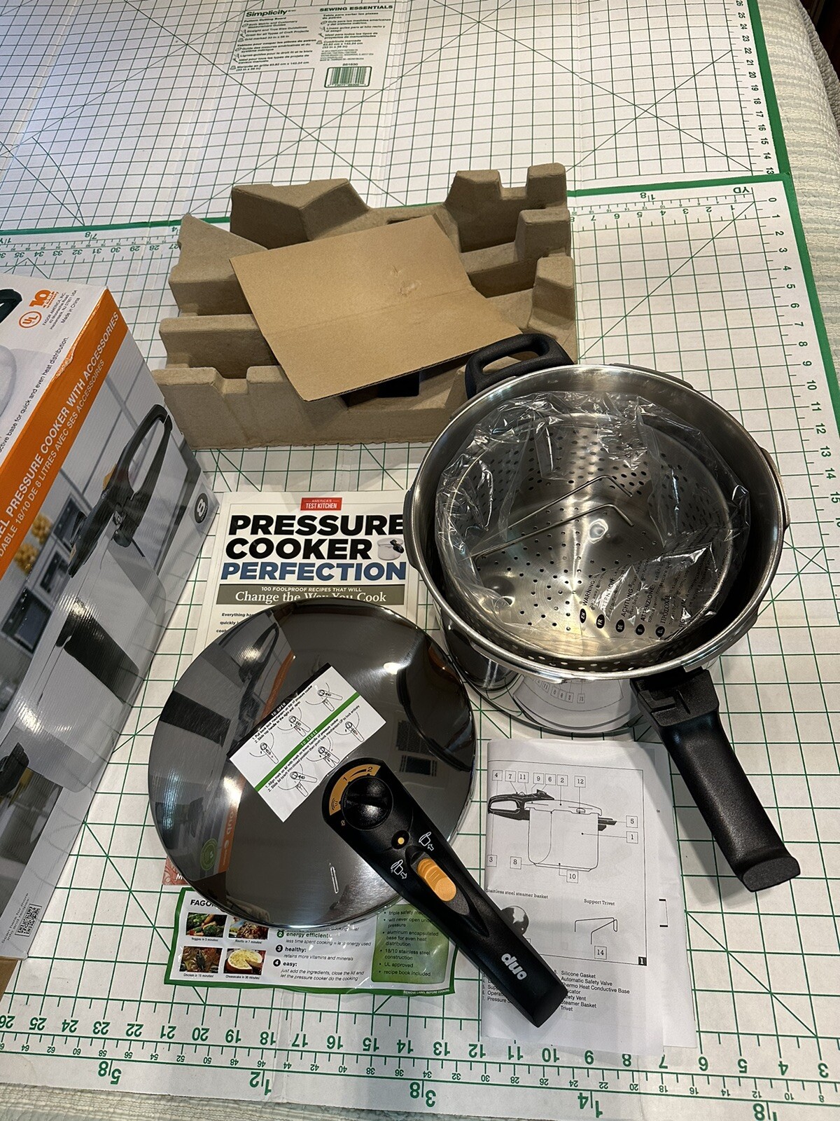 Fagor Duo 8Quart (8 L) StainlessSteel Pressure Cooker Induction eBay