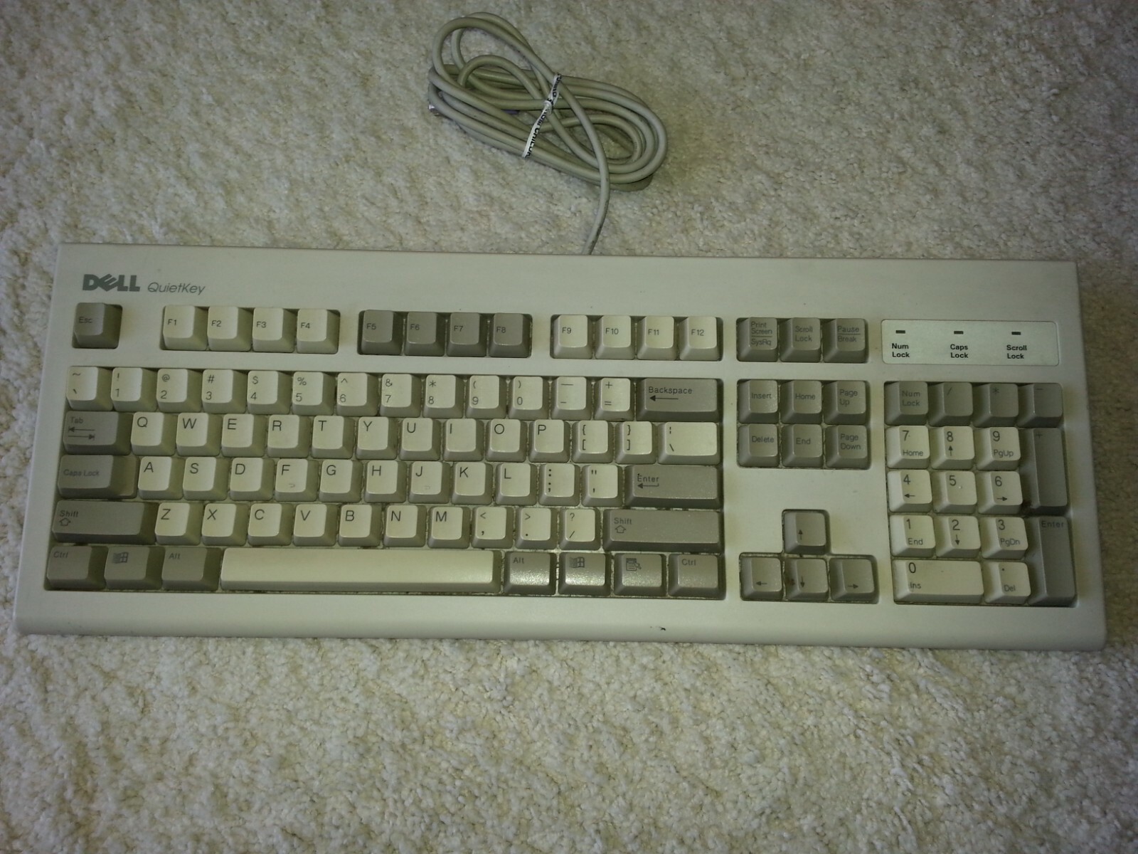 Dell Quietkey Keyboard (SK 8000), with padded, zippered travel case.