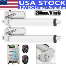 2x 8" 12V DC Linear Actuators W/ Remote Motor Controller for Auto Wedding System