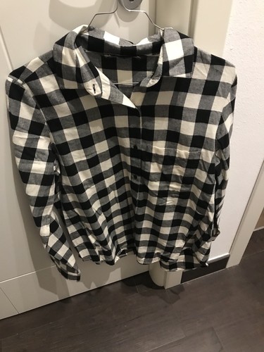 Camicia Donna ZARA Tg M A Quadri Bianco E Nero | eBay