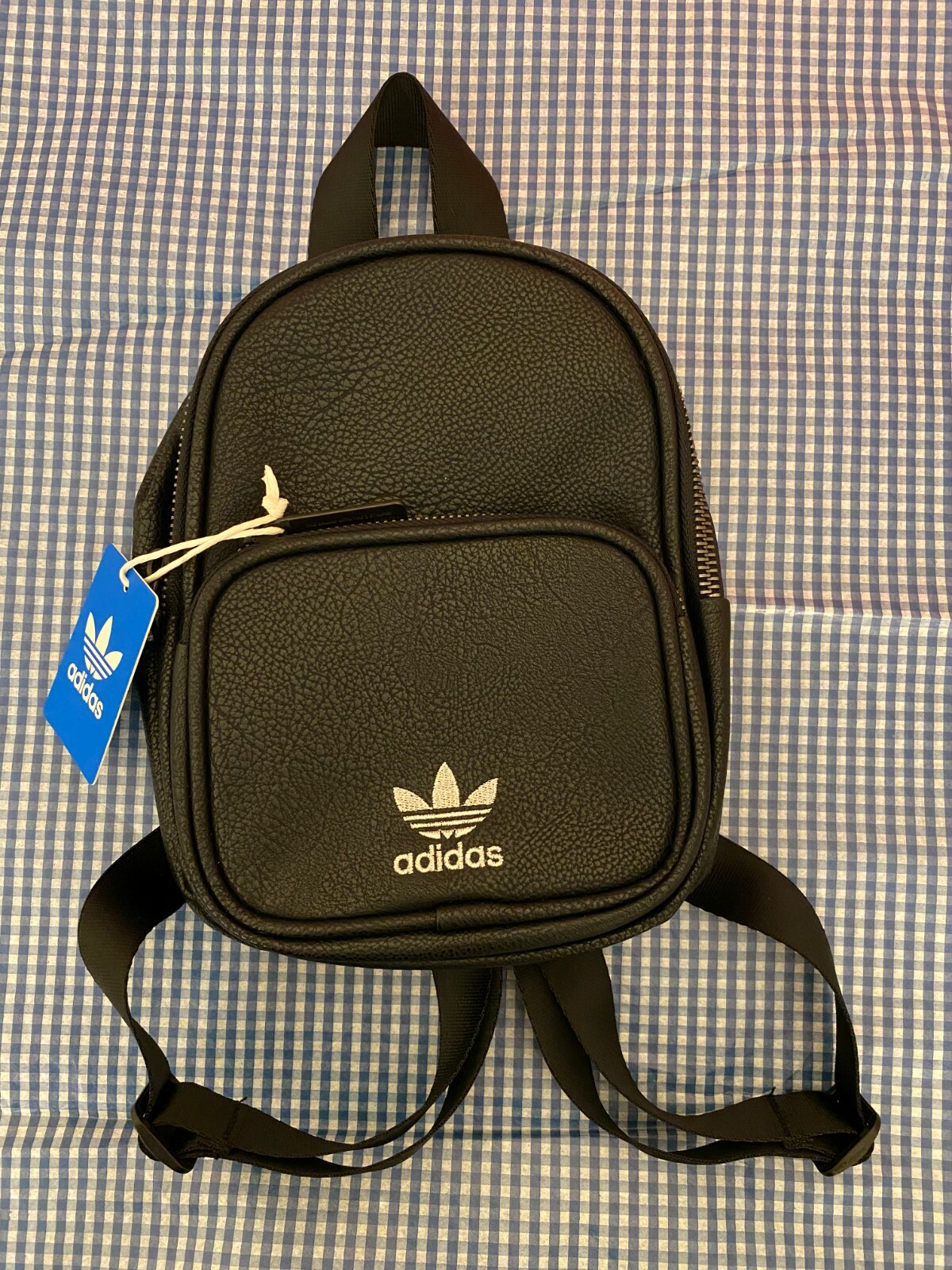 adidas faux leather mini backpack