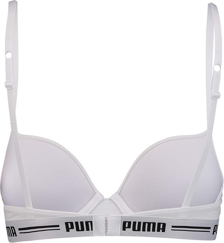 Puma Shirt Bra 1P ECOM Soutien-Gorge à Armature - Femme - Blanc (White 300) - F - Picture 3 of 4