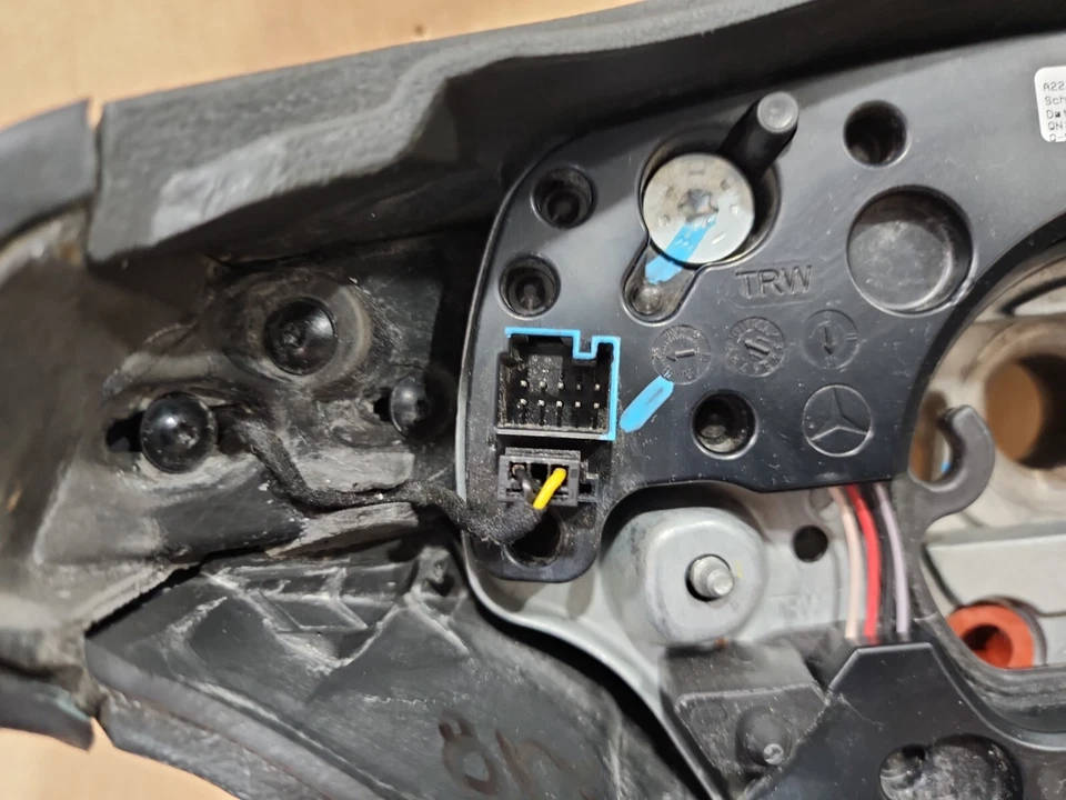 10-14 MERCEDES BENZ S400 S550 CL550 ЧЕРНЫЙ КОЖАНЫЙ ДЕРЕВЯННЫЙ РУЛЬ A2214609403 - Изображение 3 из 4