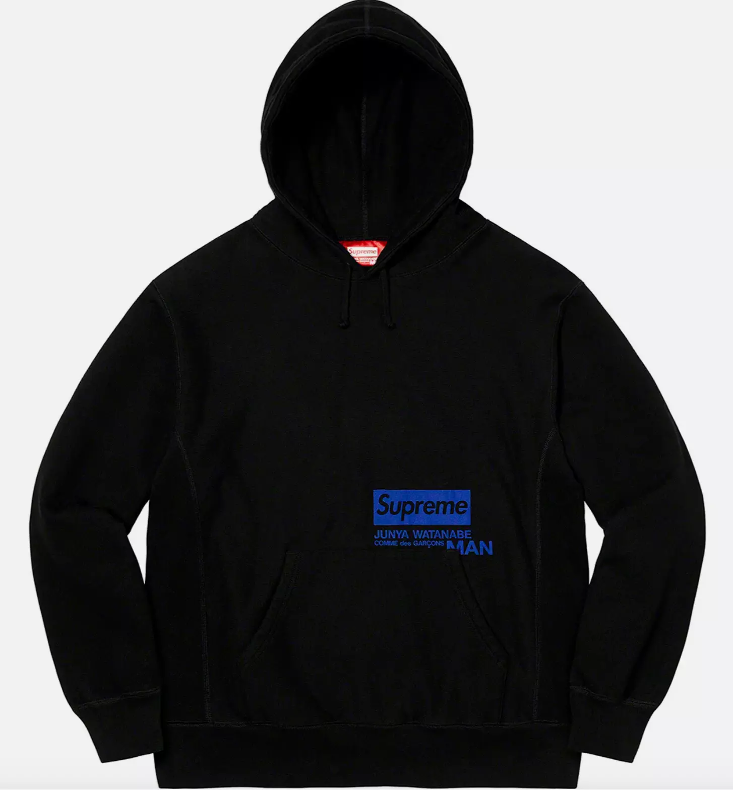Sweat shirt à capuche SUPREME x Junya Watanabe x CDG noir taille grand D'OCCASION