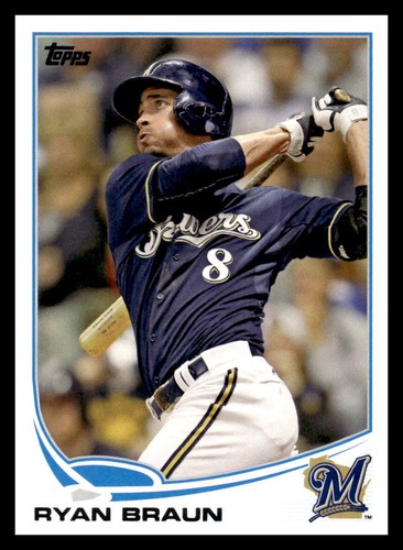2013 Topps Chrome Ryan Braun #163 card