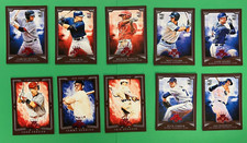 LOT (18) 2015 PANINI DIAMOND KINGS BASEBALL RED FRAMED PARALLEL CARDS PEDERSON