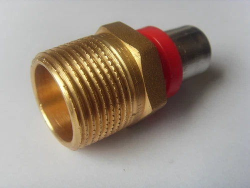 Fitting Pressfitting für Verbundrohr Übergang 16 x 3/4" AG DVGW