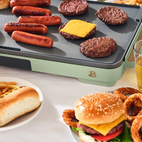 Electric Griddle Large 12x22" Nonstick Grill Indoor Kitchen Flat Top Countertop - Picture 7 of 11
