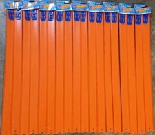 Hot Wheels Lot Set 18 Straight 24" Long Track Pieces, 36 Feet Total w/Connectors