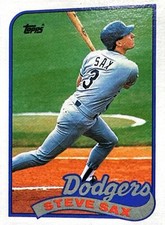 1989 Topps #40 - Steve Sax - Los Angeles Dodgers Card