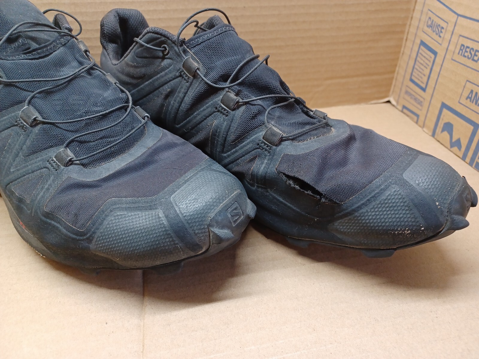 Scarpe da corsa nere Salomon Speedcross 5 taglia 14 406840 da uomo