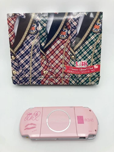 Sony PSP-3000 PSP AKB48 Model Pink Rare Console  Japan