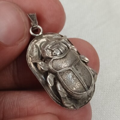 Pendant This Ancient Egyptian Scarab Pendant is Made of 925 Sterling Silver