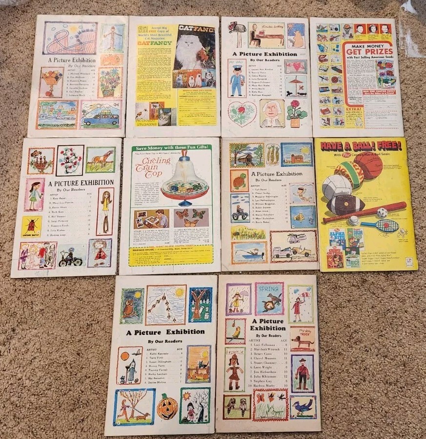 Vintage Jack And Jill Magazine Lot MIXED LOT 10 Issues 19681970