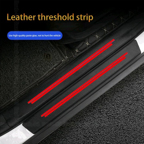 4PCS Car Door Plate Sill Scuff Cover Anti-Scratch Sticker Protector Strip Decal - Picture 11 of 11