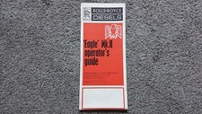 ROLLS ROYCE DIESEL EAGLE MK.II ENGINE OPERATORS GUIDE TRUCK SALES BROCHURE 1971