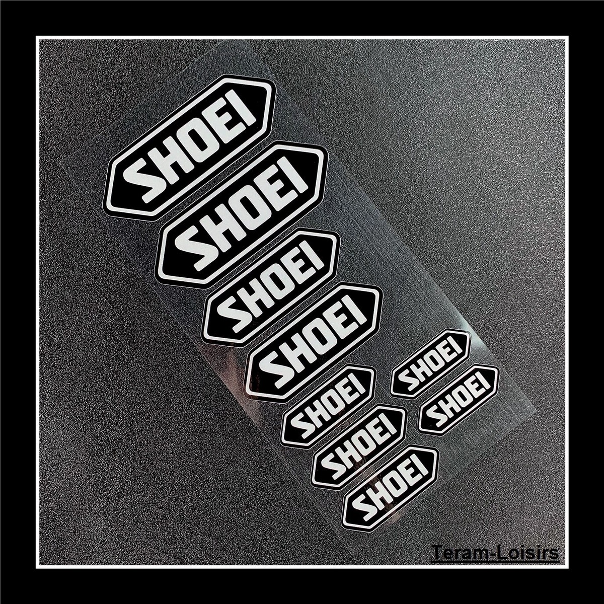 Stickers Reflective Black for Motorcycle Helmet SHOEI New | eBay