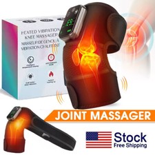 Electric Heated Vibration Knee Joint Brace Therapy Shoulder Massager Pain Relief