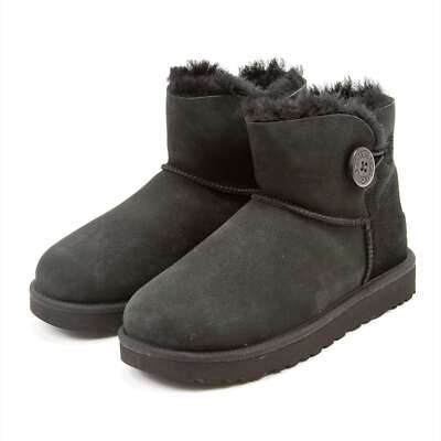 NEW Women UGG Mini Bailey Button II Shearling Winter Boots | eBay
