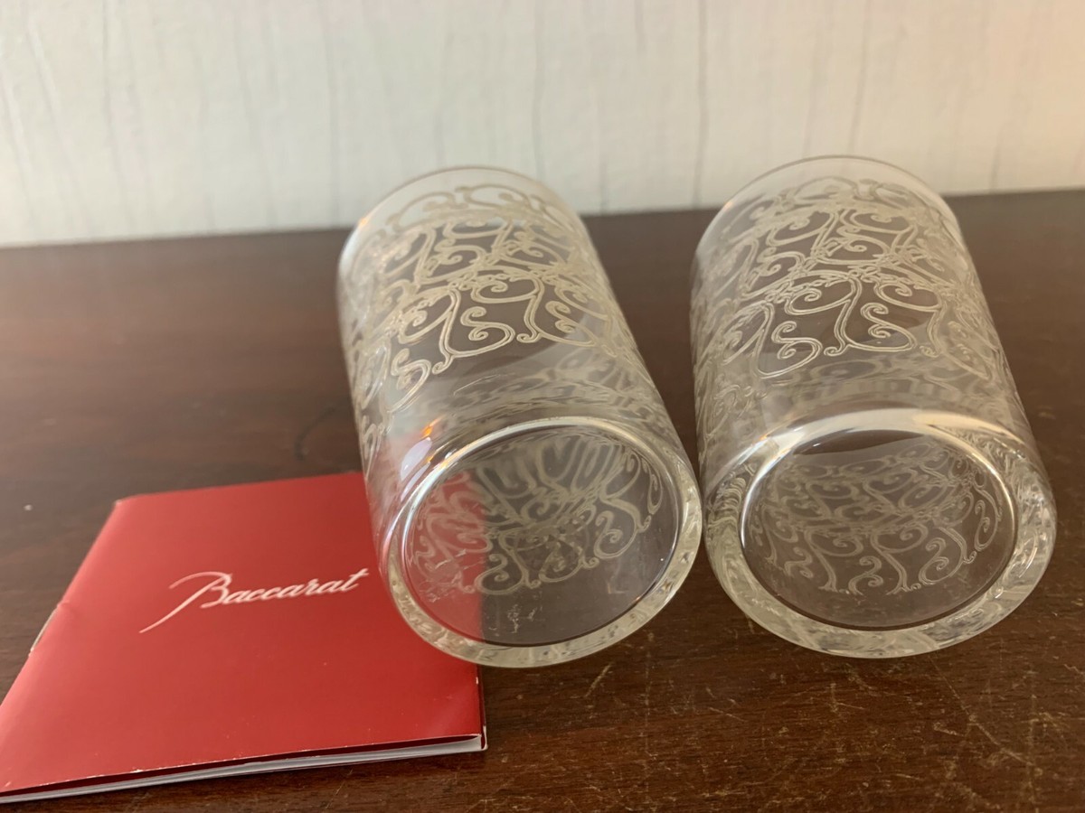 Lot De 2 Verres En Cristal Baccarat - Modèle Rohan - Très Bon état