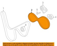 Chevrolet GM OEM 05-08 Corvette-A/C AC Serpentine Belt 12636225