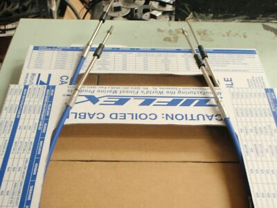 #ad SHIFT AND THROTTLE CONTROL CABLES PAIR 3300 SERIES MACHZEROX22 22FT UNIVERSAL $169.95
