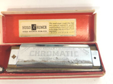 Harmonica Mundharmonika Mundorgel OVP Hugo Rauner Chromatic  um 1930